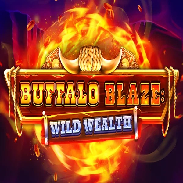 Buffalo Blaze Wild Wealth slot logo by OctoPlay at Spinbara Casino