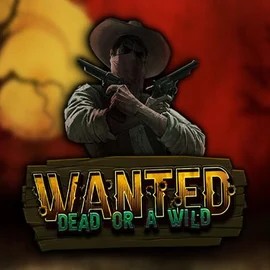 Official Slots logo: Wanted Dead or a Wild by Hacksaw Gaming at Spinbara Casino